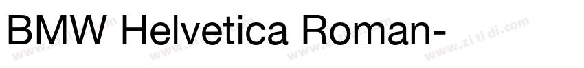 BMW Helvetica Roman字体转换
